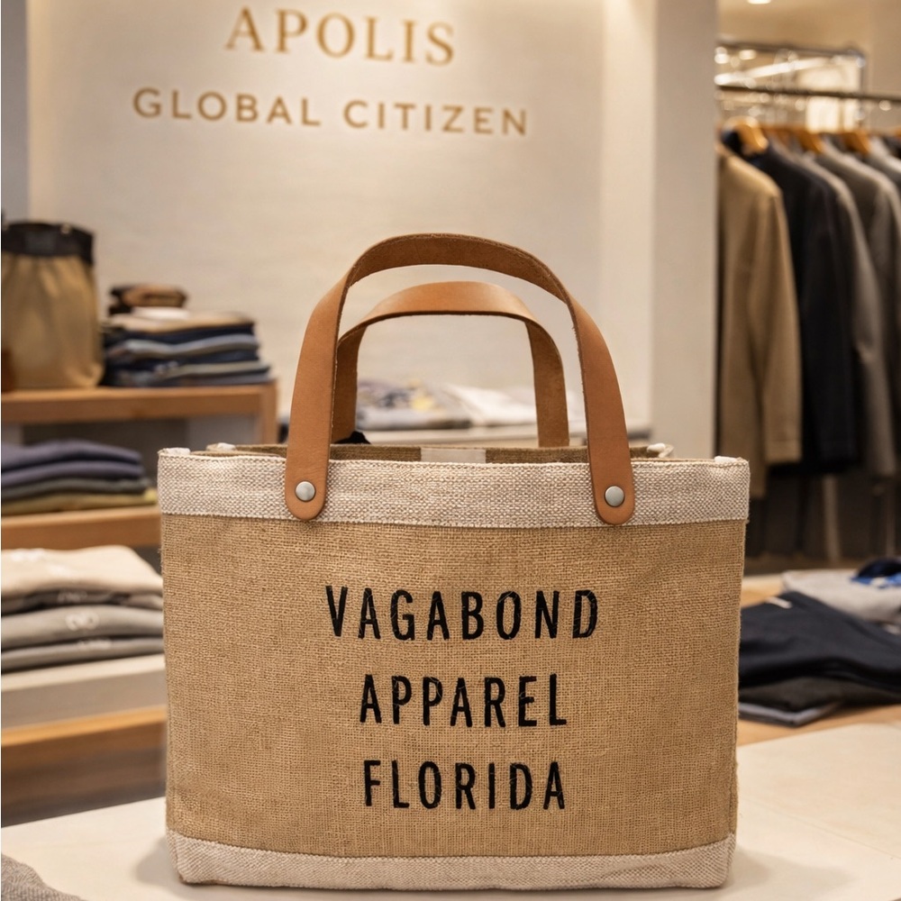 🌸Apolis Global citizen collaboration with Vagabond Petite Market Bag NWT